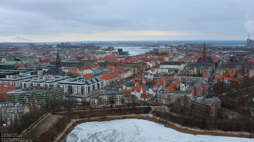 Panoramic view of Copenhagen