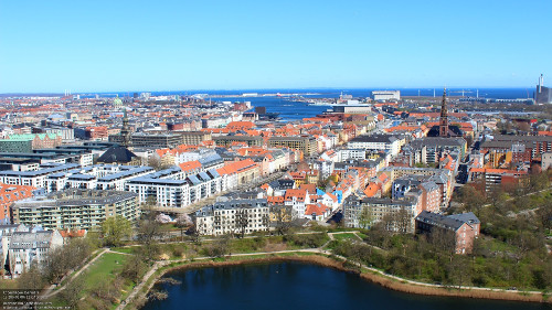 Panoramic view of Copenhagen