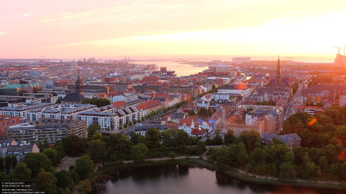 Panoramic view of Copenhagen